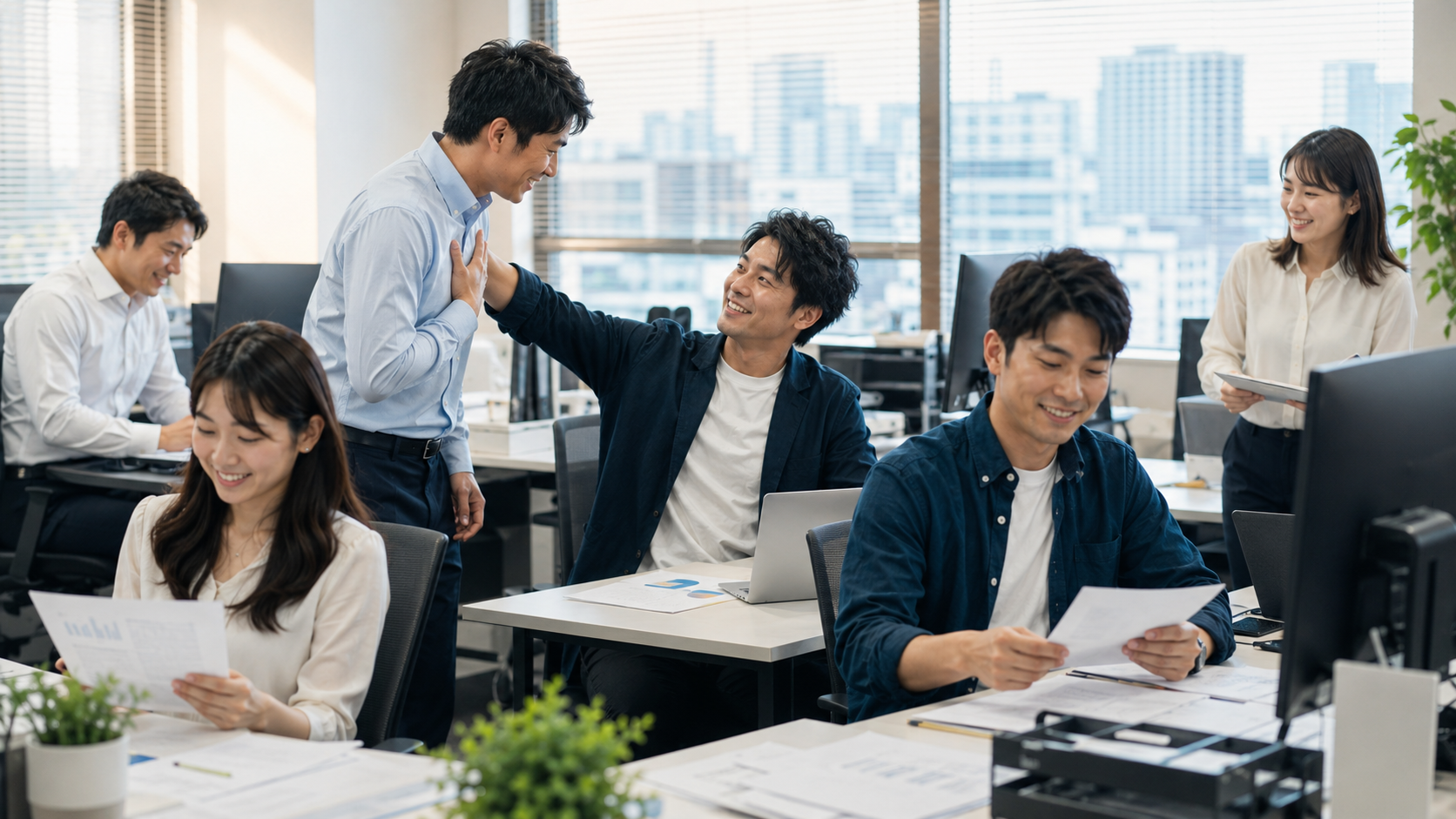研修後の職場